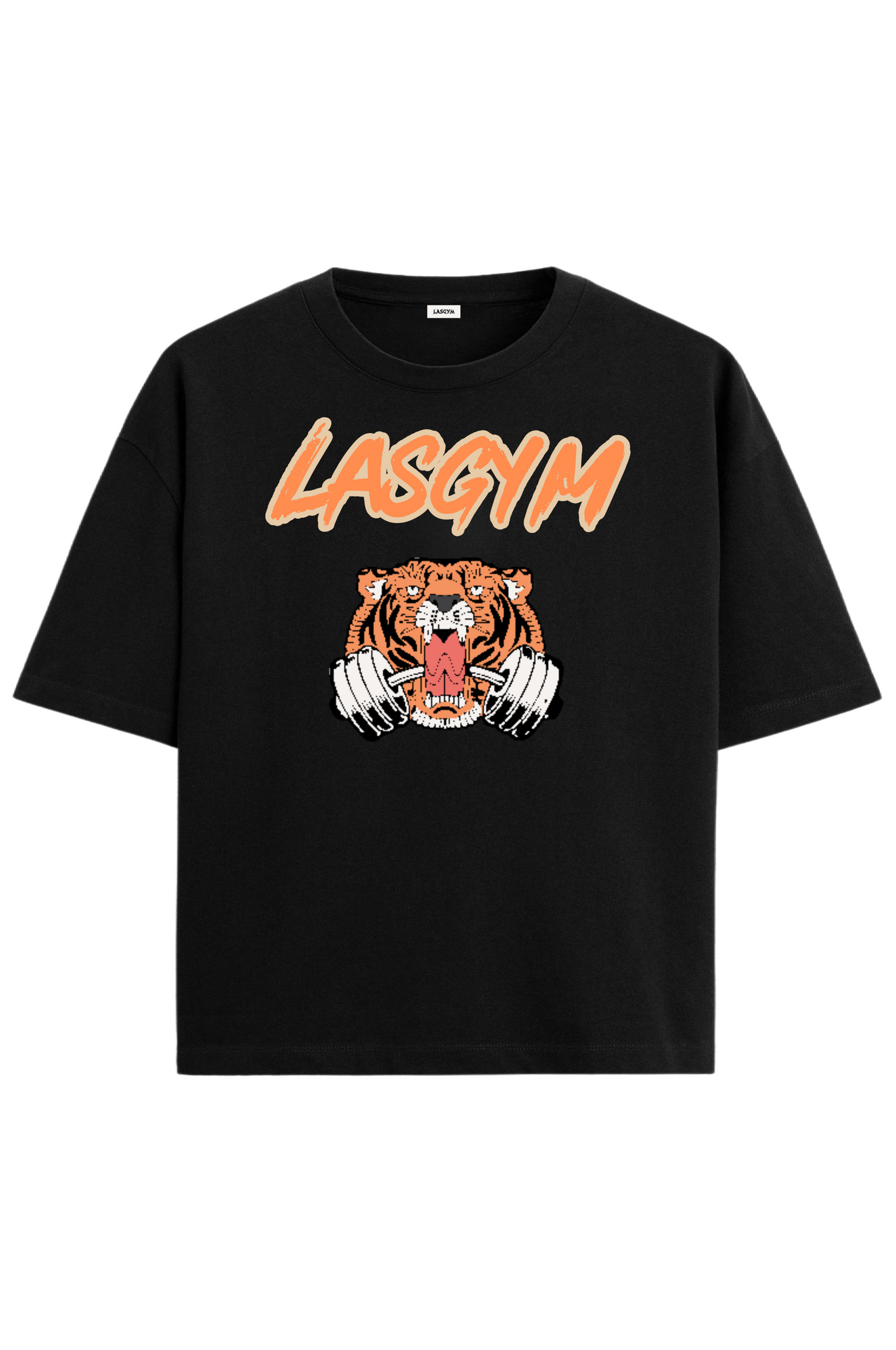 Camiseta oversize OLD TIGER AZUL UNISEX