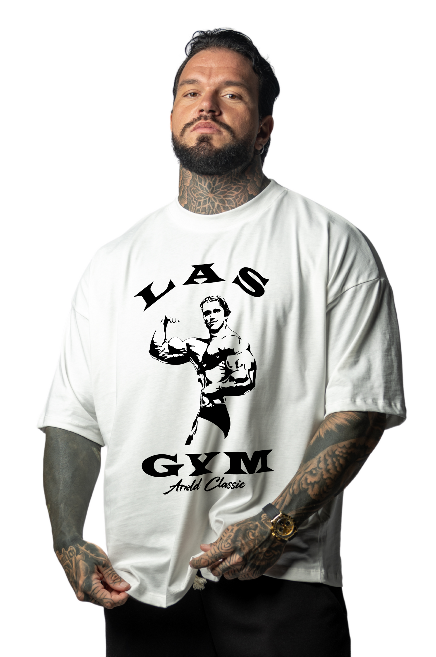 Camiseta oversize OLD TIGER AZUL UNISEX