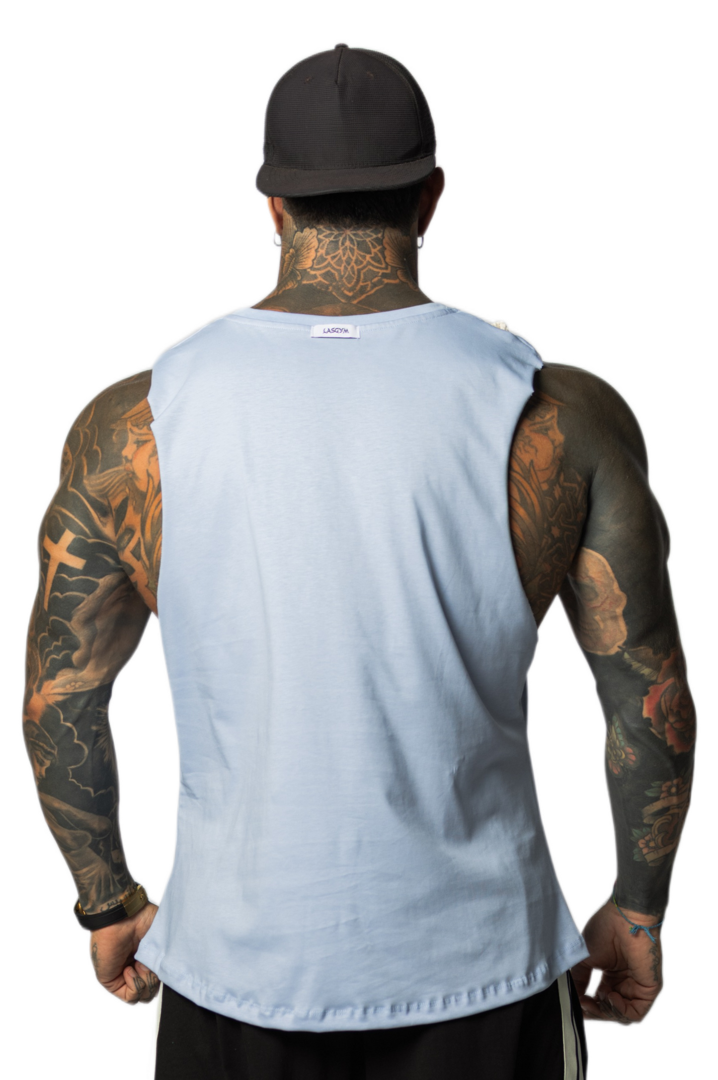 Camiseta sin mangas al atardecer