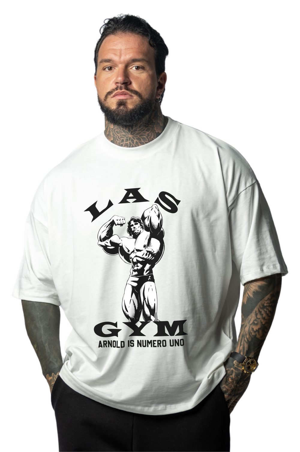 Camiseta oversize OLD TIGER AZUL UNISEX