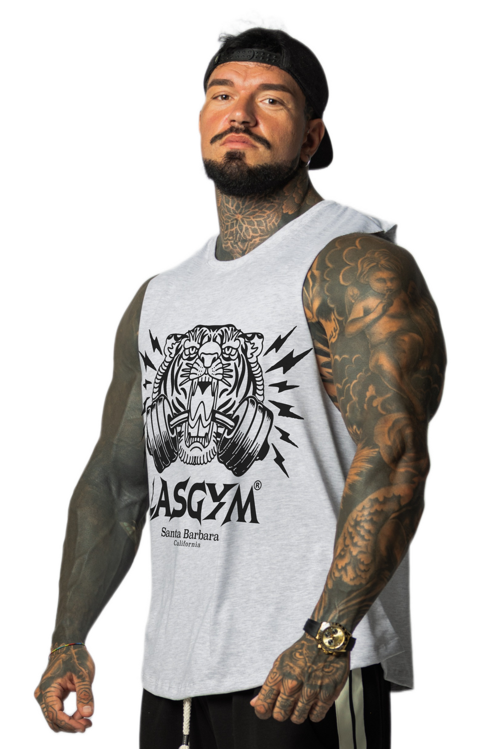 Camiseta sin mangas al atardecer