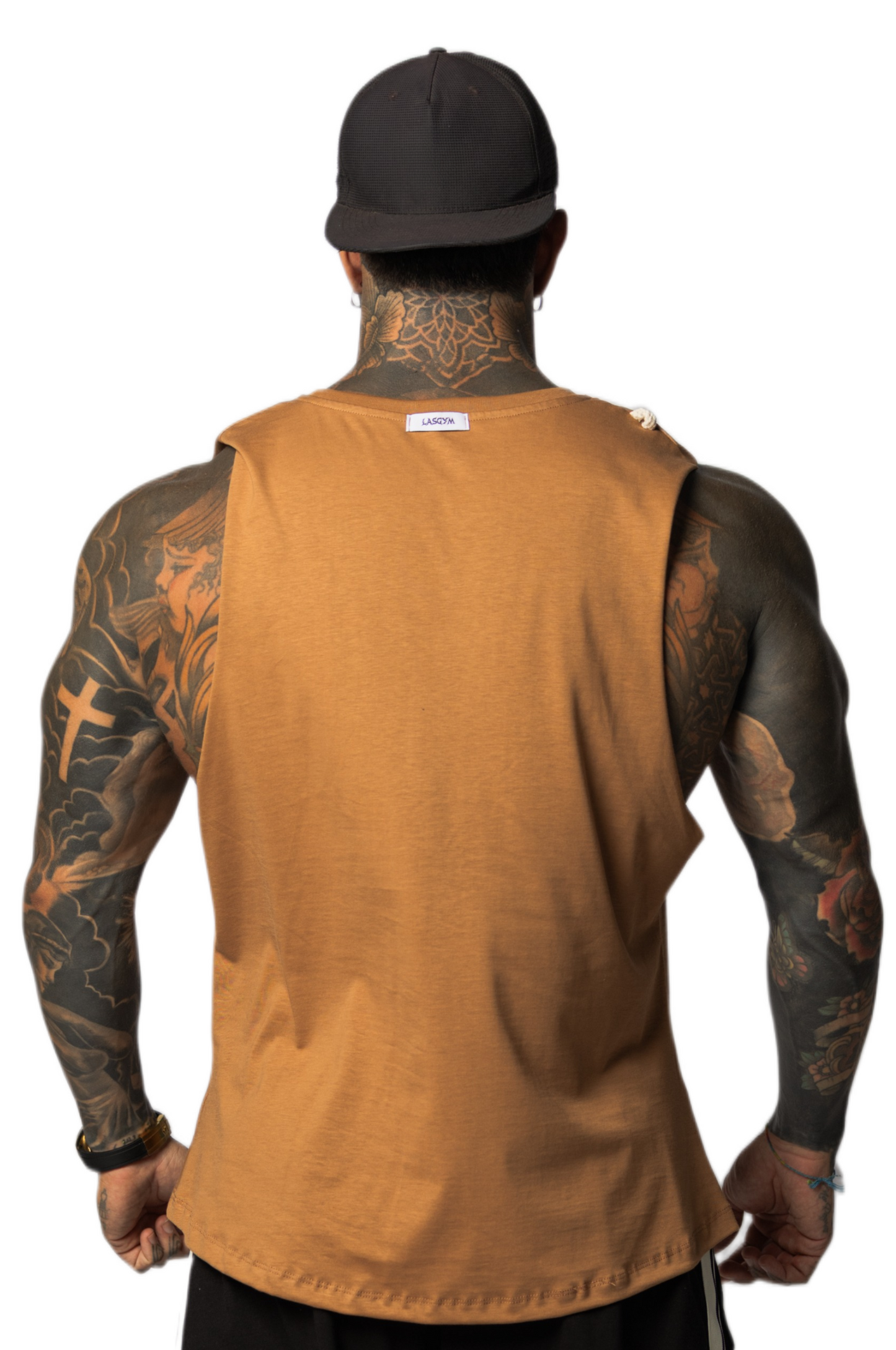 Camiseta sin mangas al atardecer