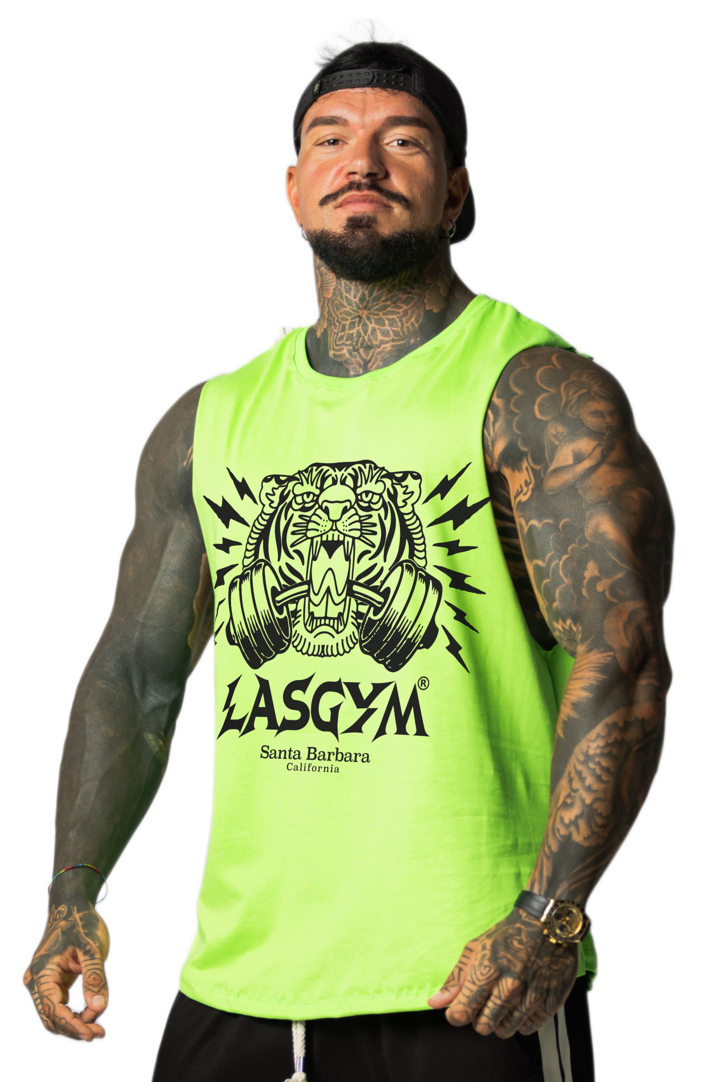 Camiseta sin mangas al atardecer