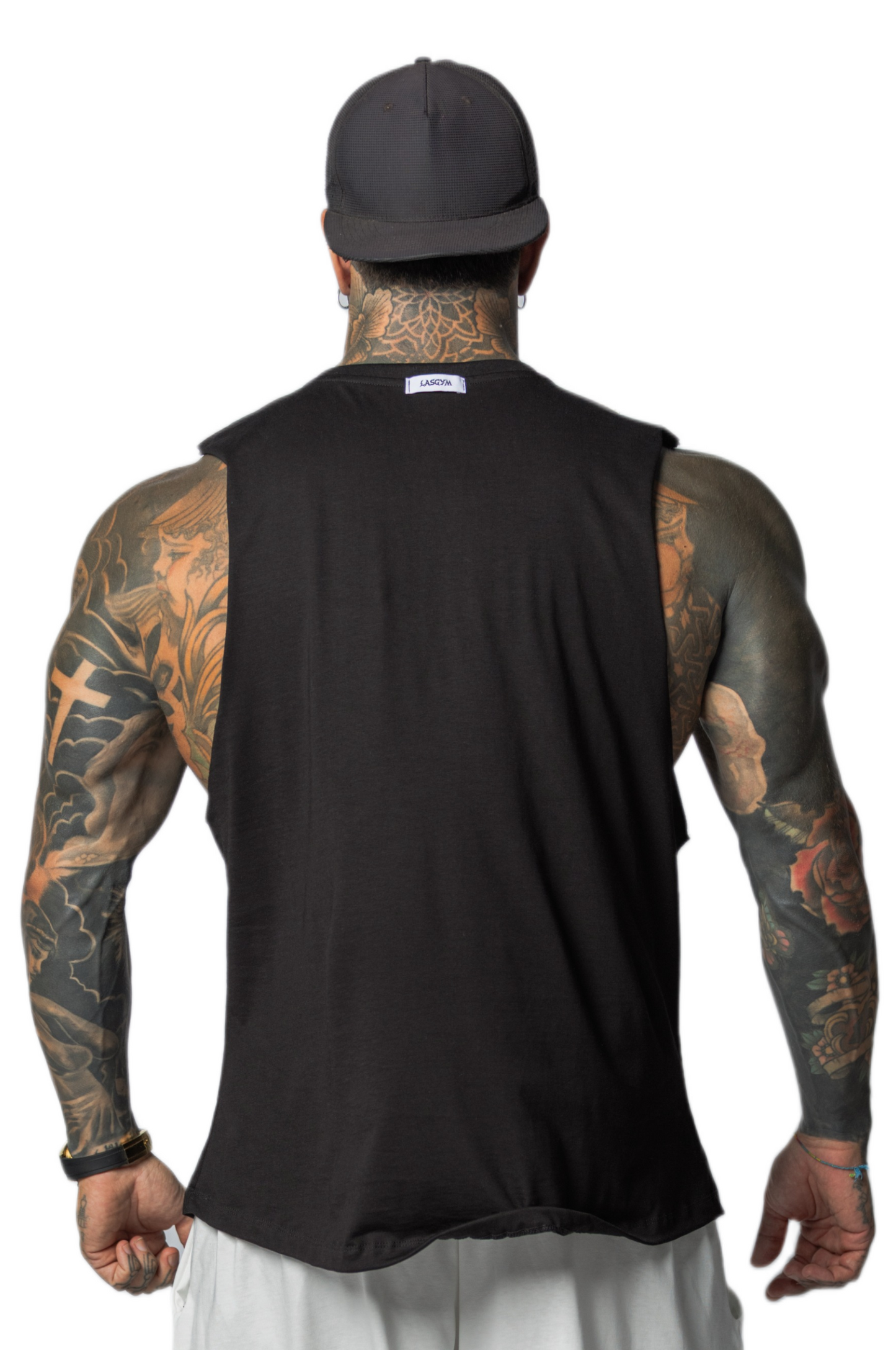 Camiseta sin mangas al atardecer