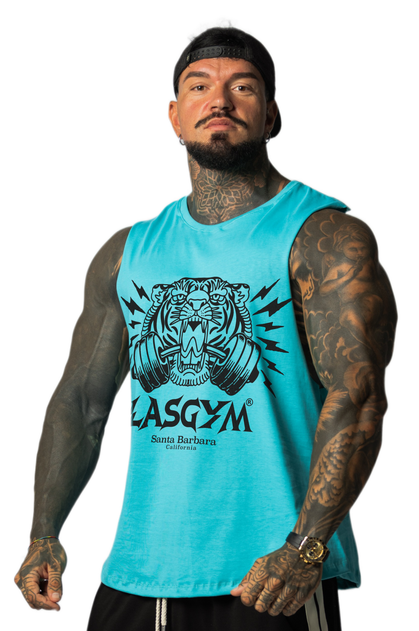 Camiseta sin mangas al atardecer