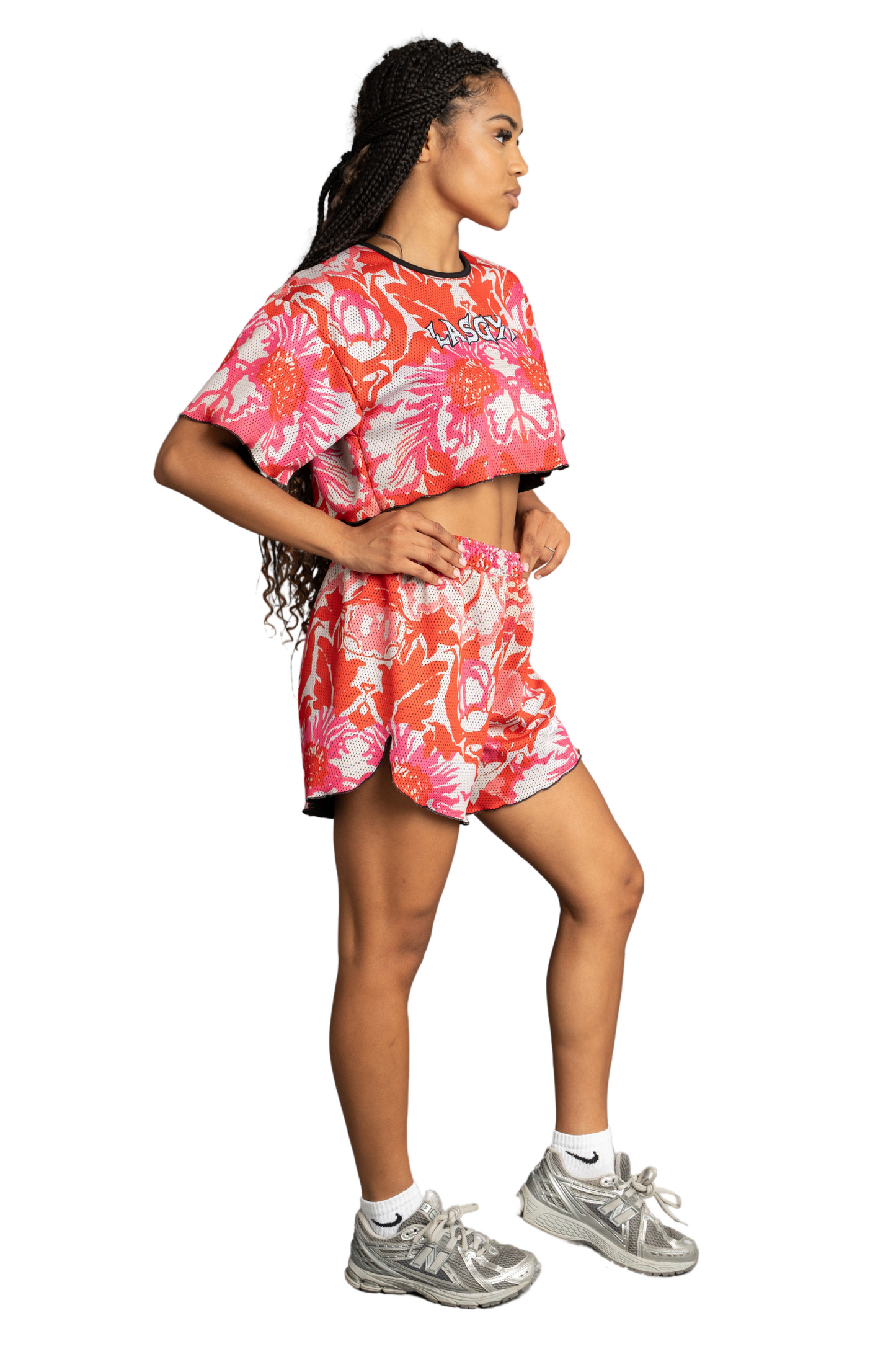 KENDALL FLOWERS CROP T-SHIRTS