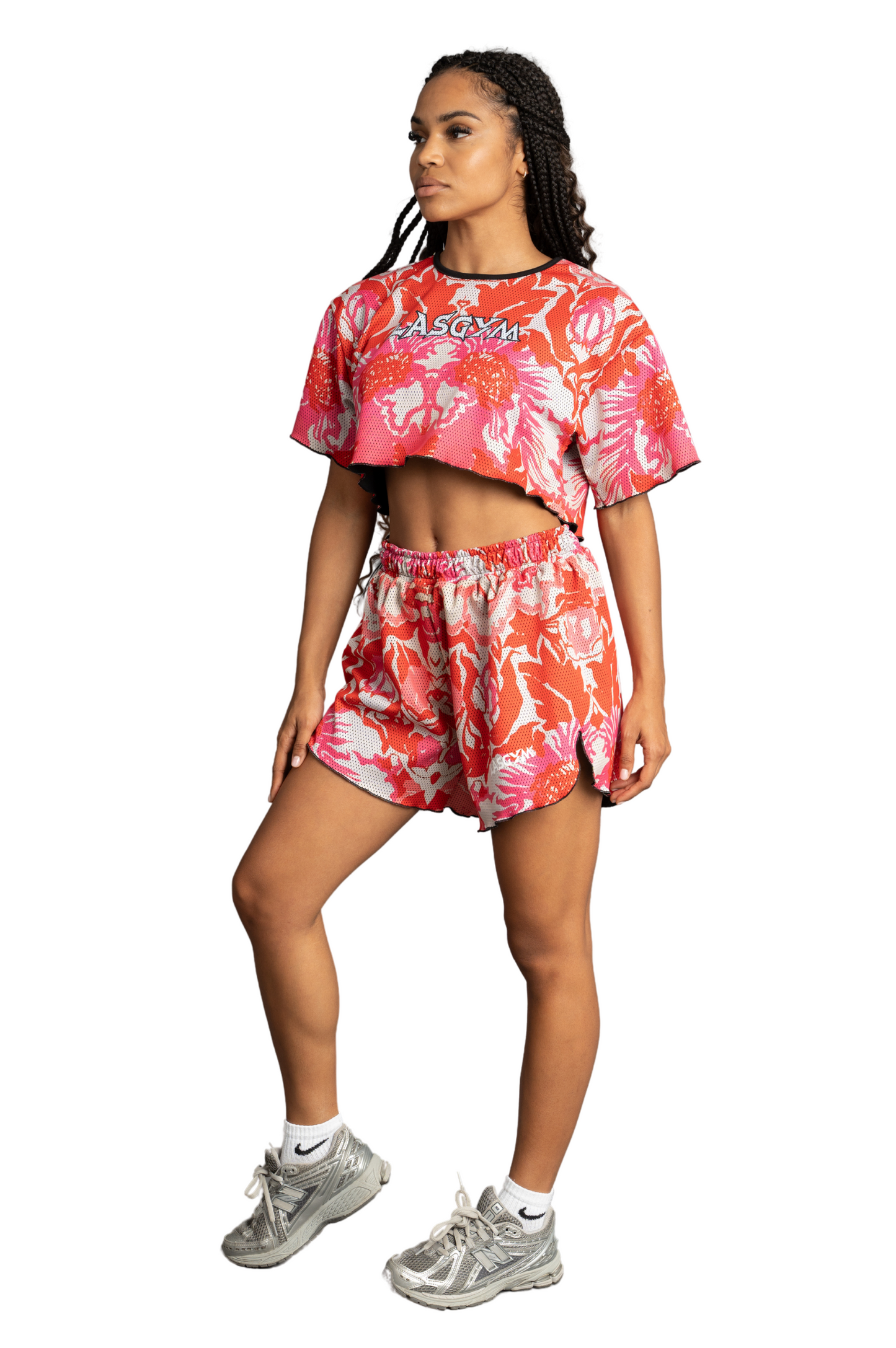 KENDALL FLOWERS CROP T-SHIRTS