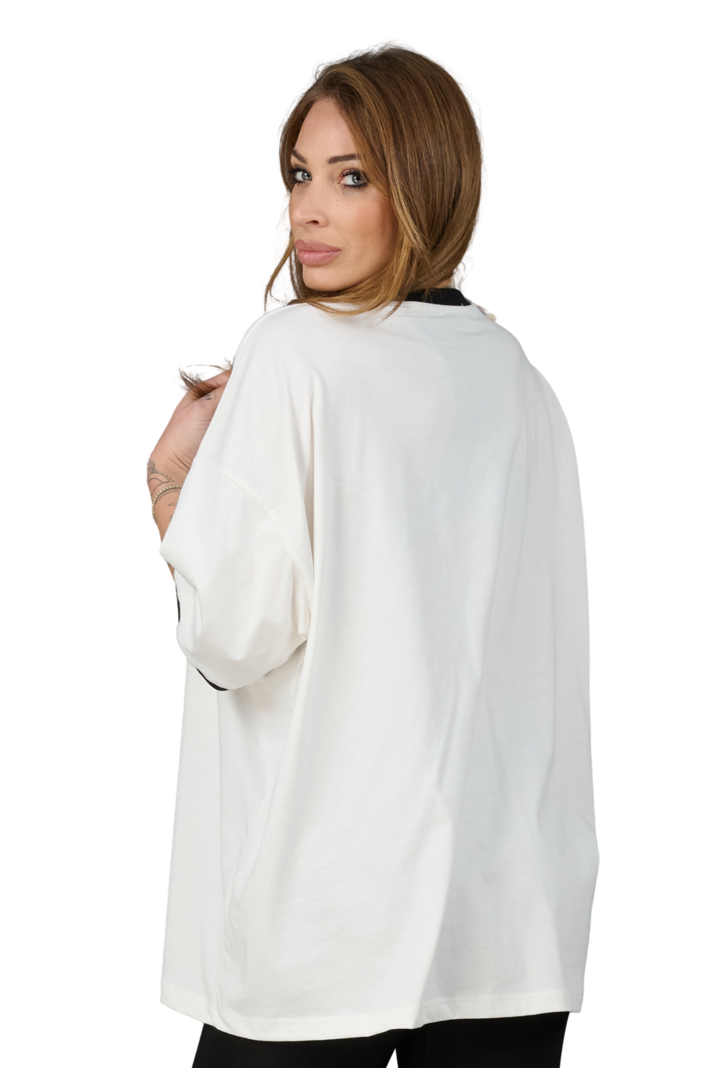 Camiseta oversize OLD TIGER AZUL UNISEX