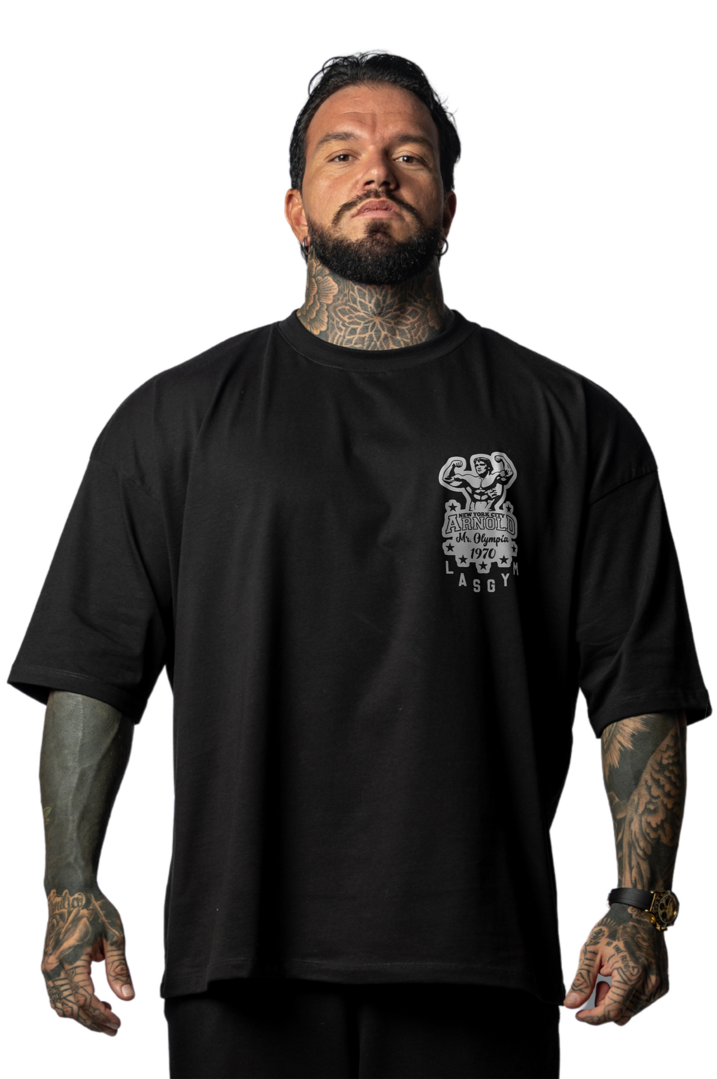 Camiseta oversize OLD TIGER AZUL UNISEX