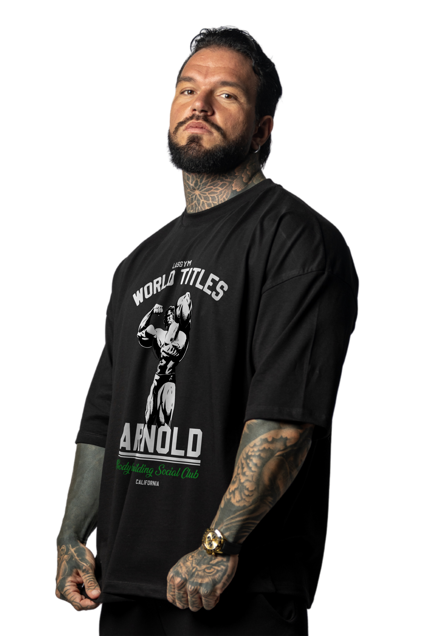 Camiseta oversize OLD TIGER AZUL UNISEX