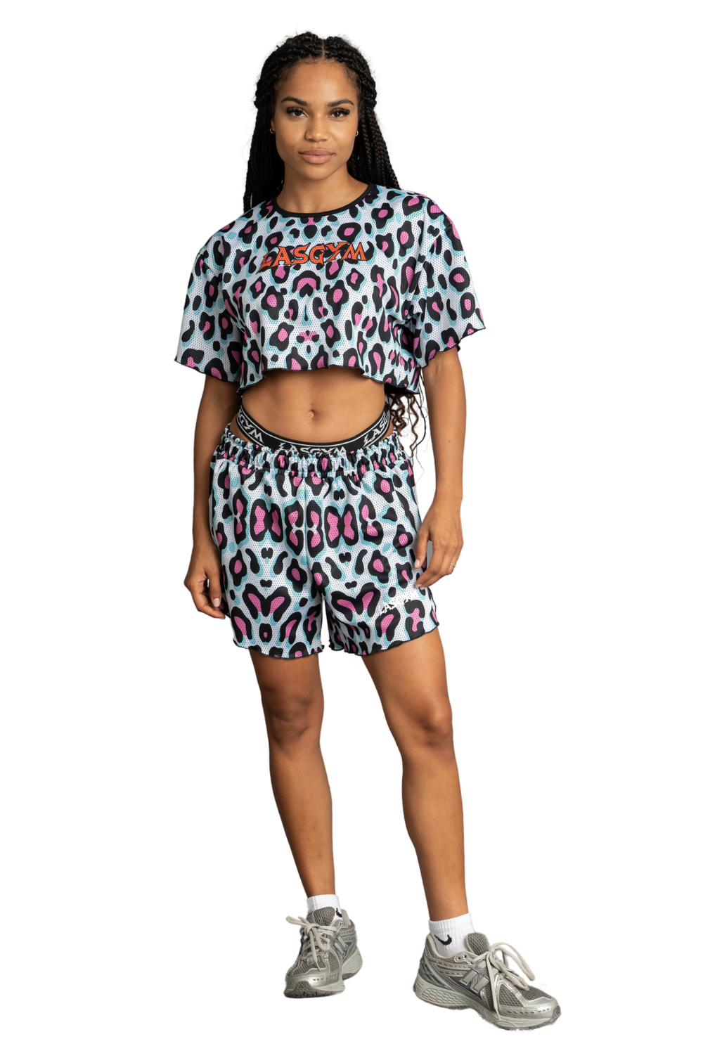 KENDALL LEOPOP CROP T-SHIRTS