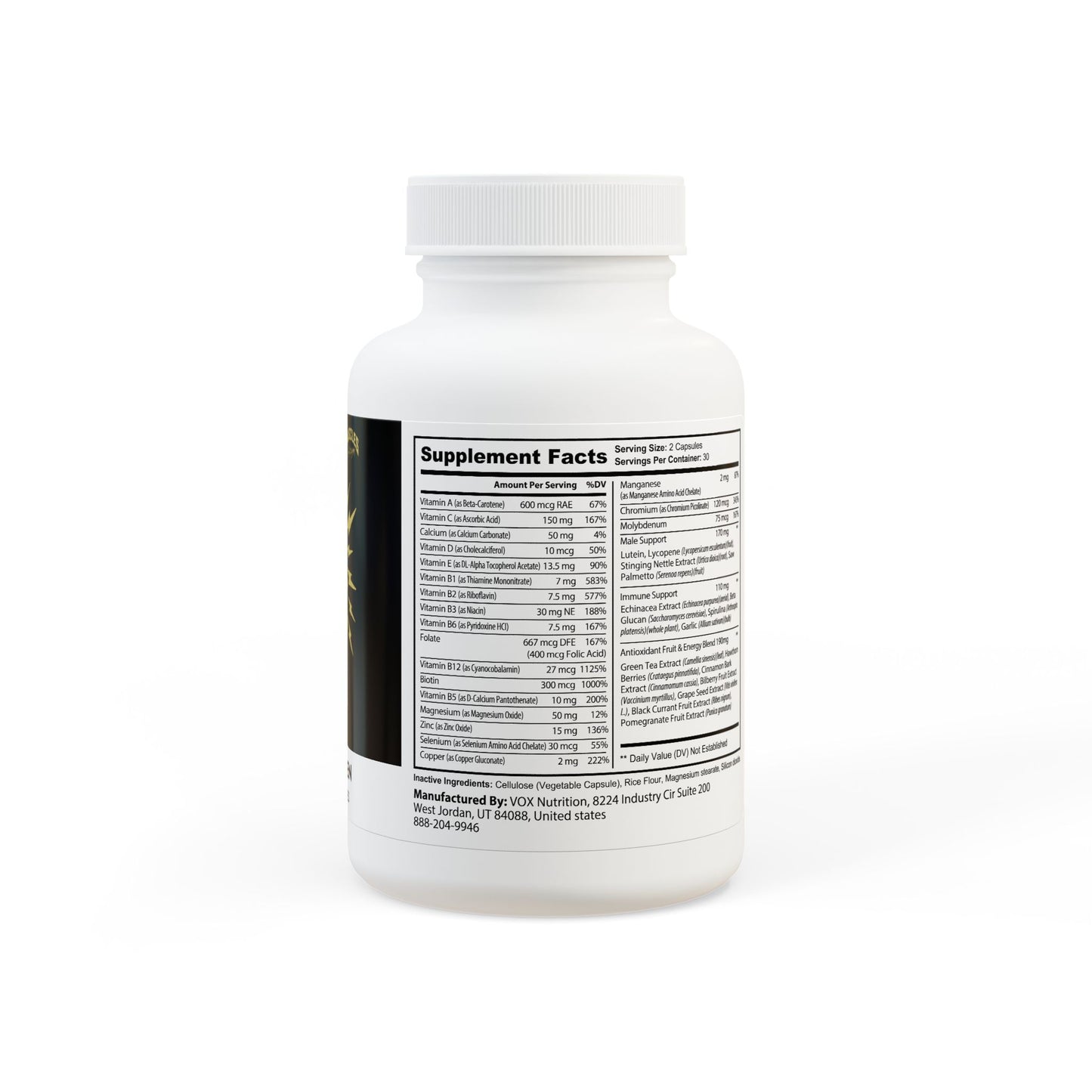 Lasgym® Multivitamin for Men Supplement (60 Capsules)