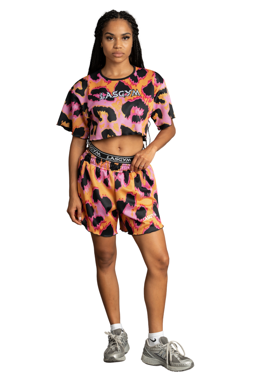 KENDALL LEOFIRE CROP T-SHIRTS