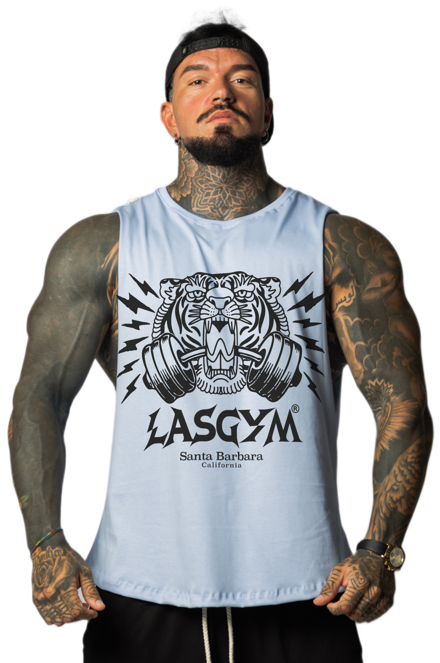 Camiseta sin mangas al atardecer