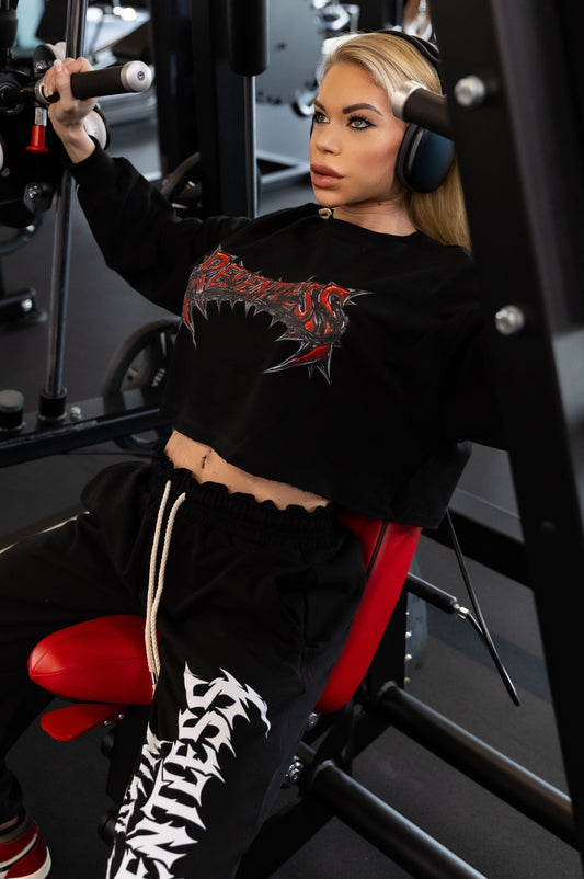 Felpa Crop Over Relentless Chain