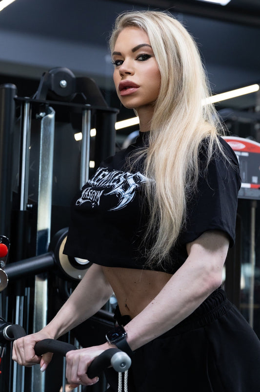 T-shirts Crop Over Relentless Metallic