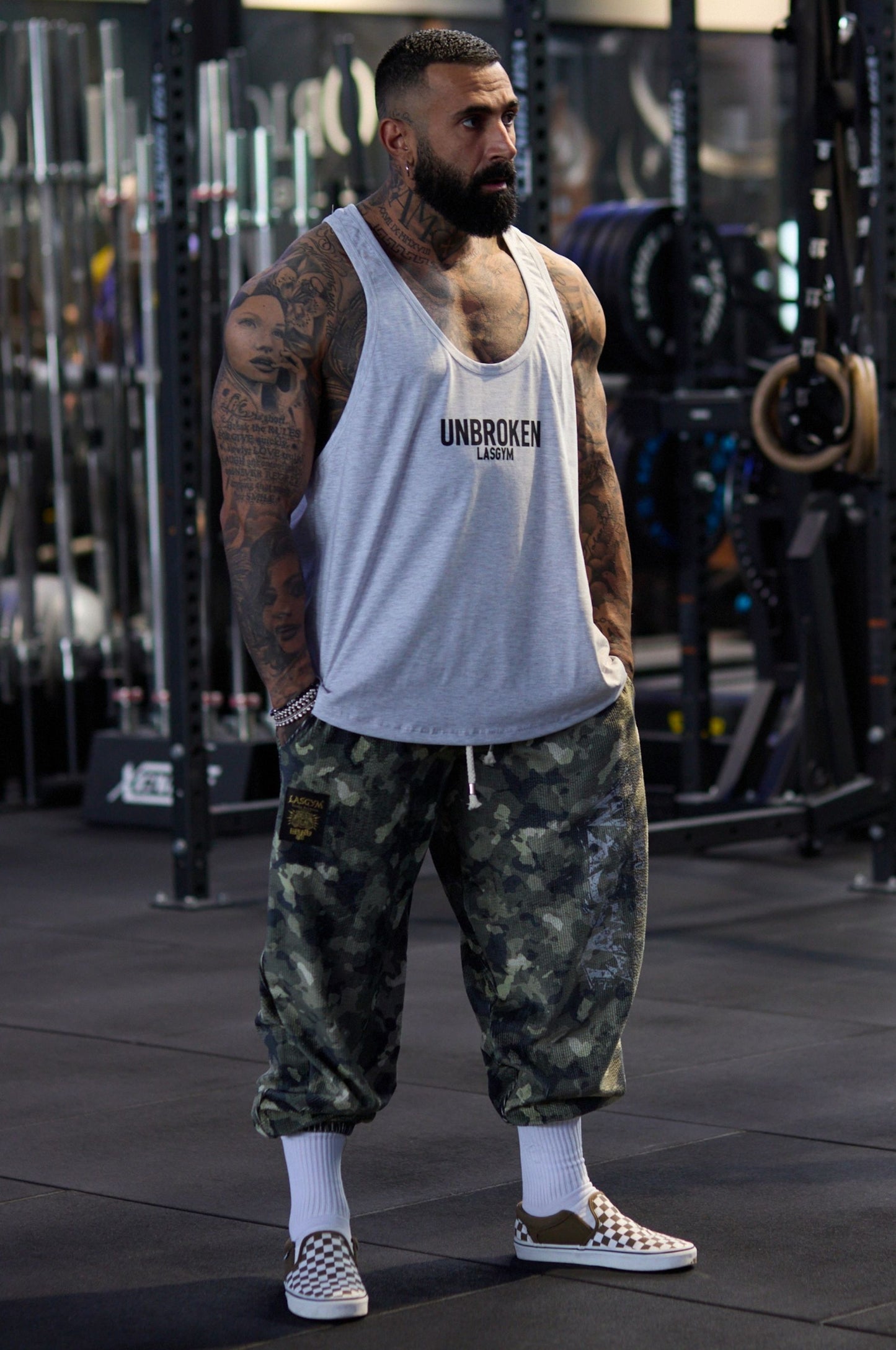 Pantalone Over Blackout Mimetic