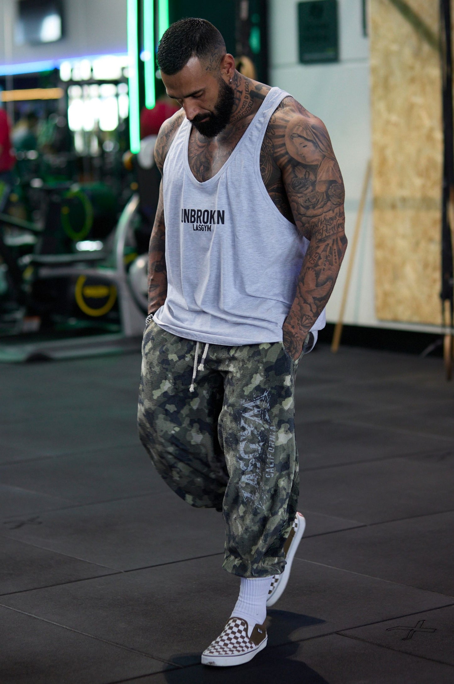 Pantalone Over Blackout Mimetic