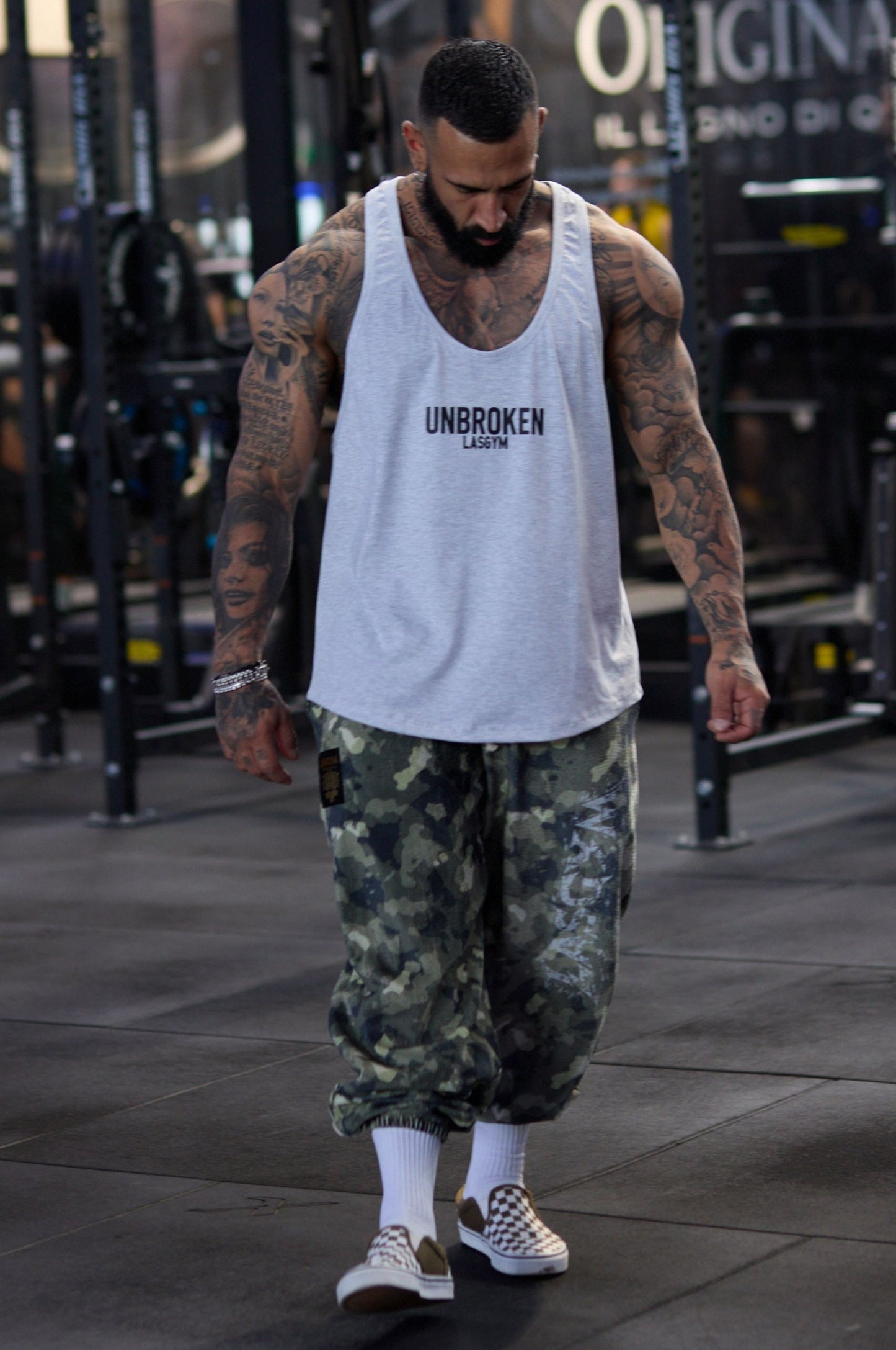 Pantalone Over Blackout Mimetic