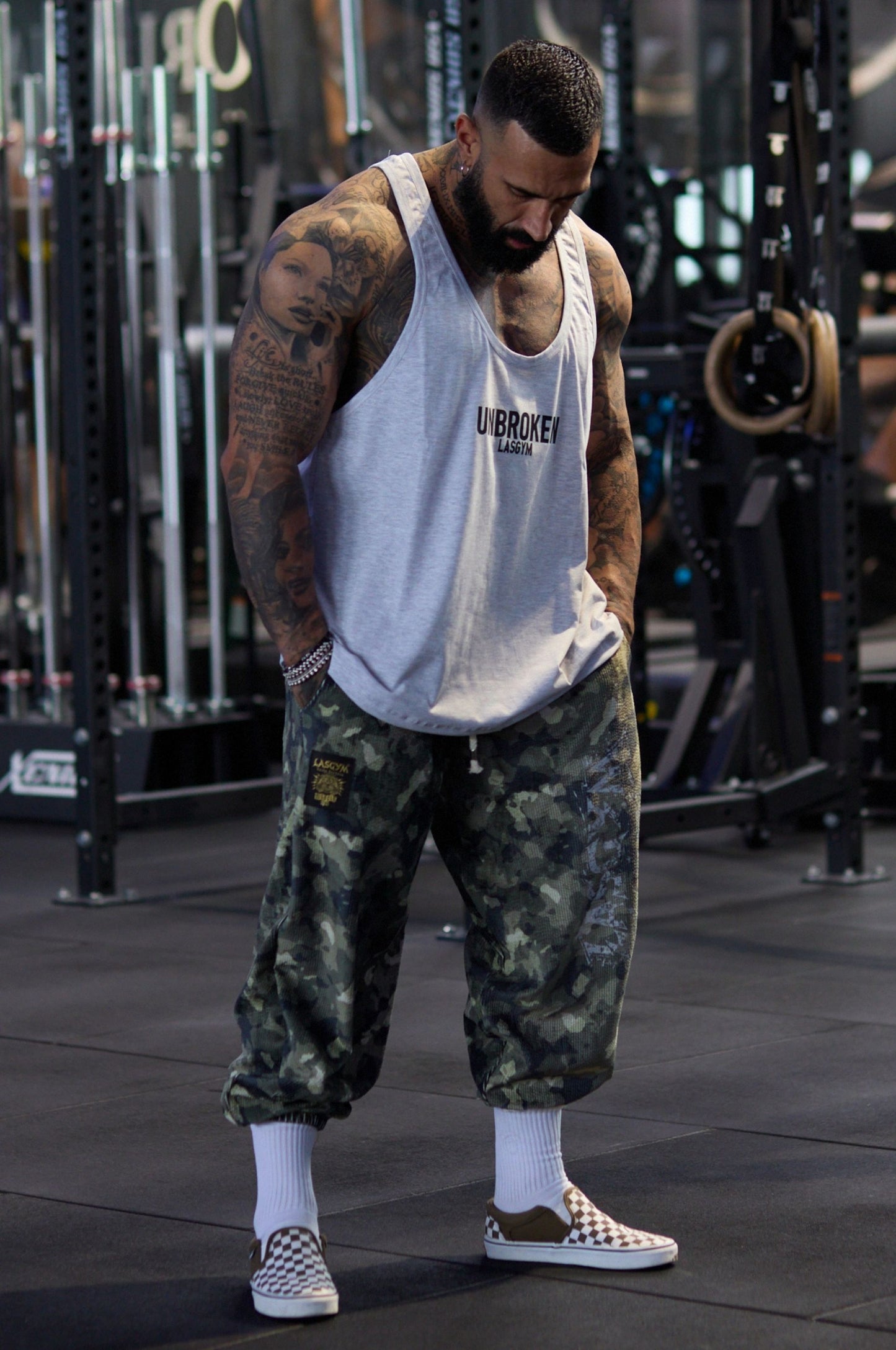 Pantalone Over Blackout Mimetic