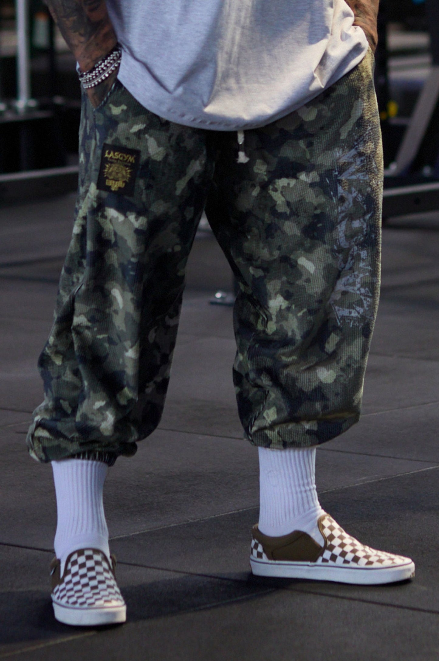 Pantalone Over Blackout Mimetic