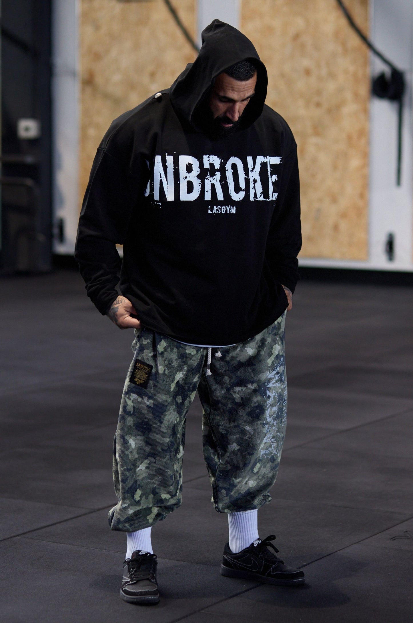 Pantalone Over Blackout Mimetic