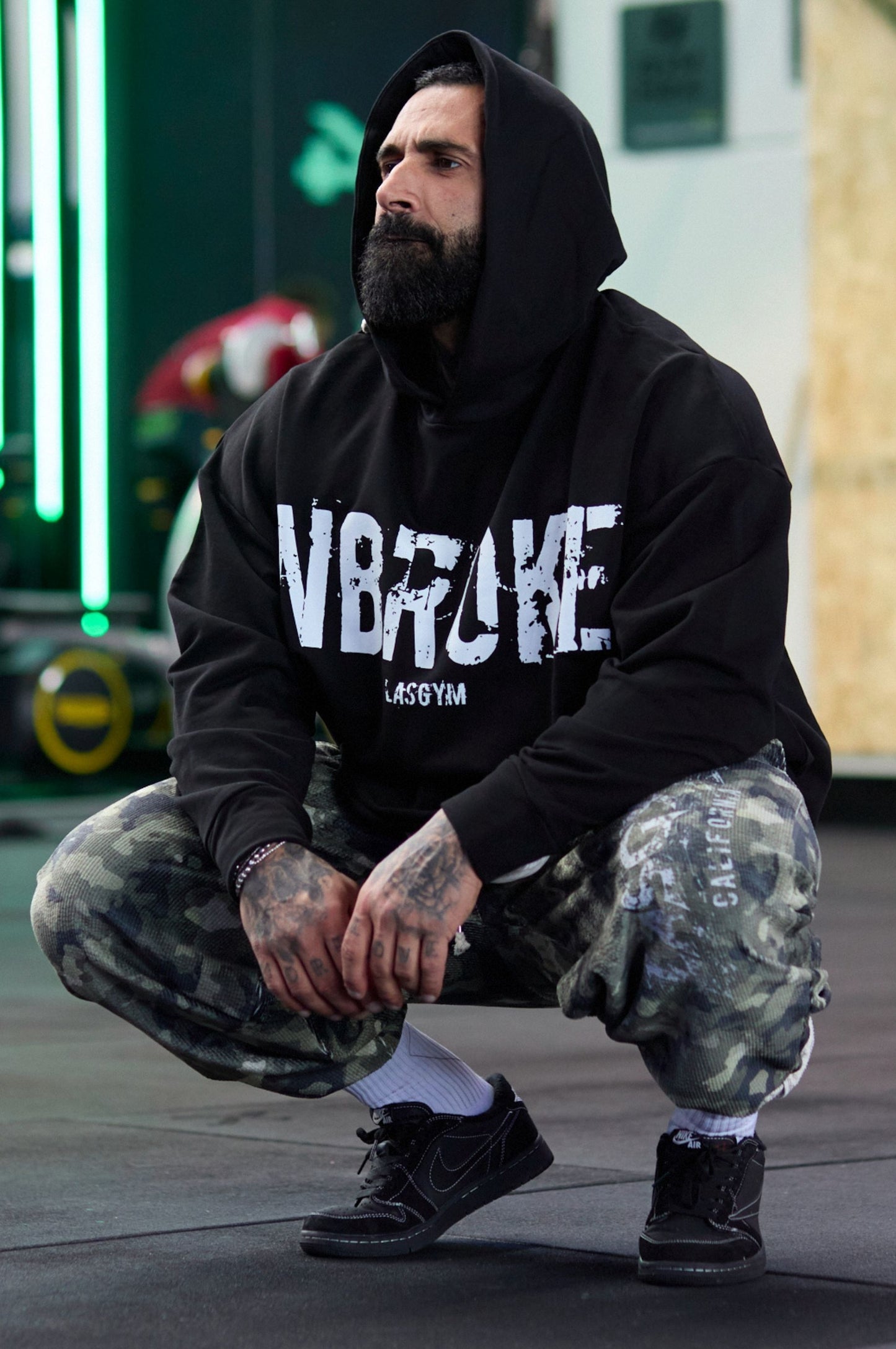 Pantalone Over Blackout Mimetic