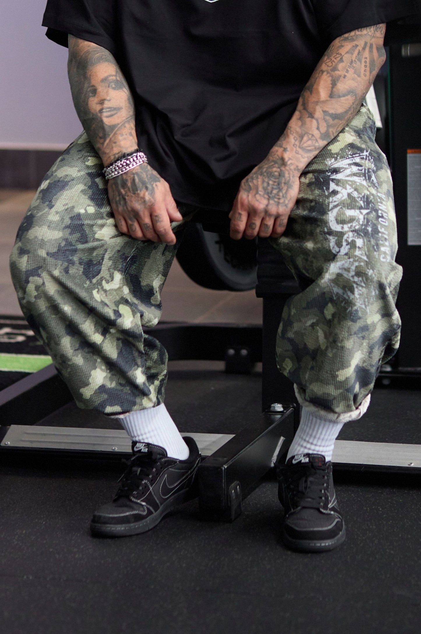 Pantalone Over Blackout Mimetic