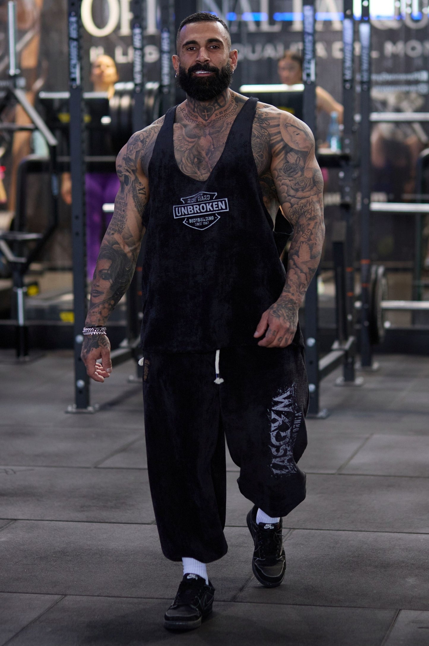 Pantalone Over Blackout Black