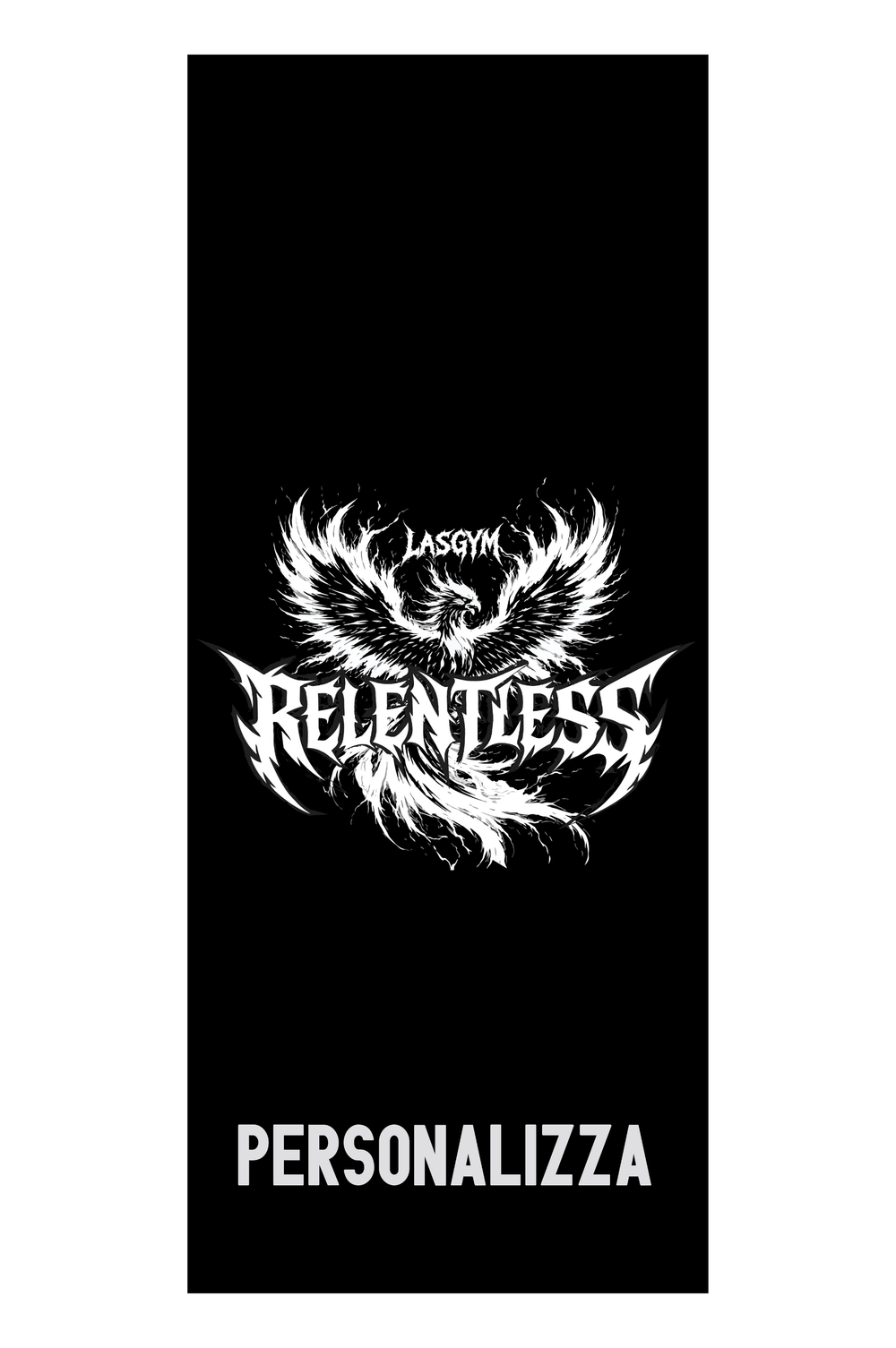 GYM TOWEL relentless Personalizzabile