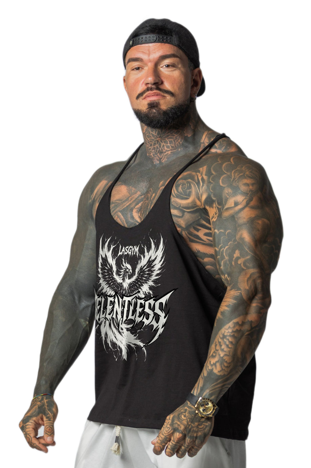 Camiseta sin mangas al atardecer