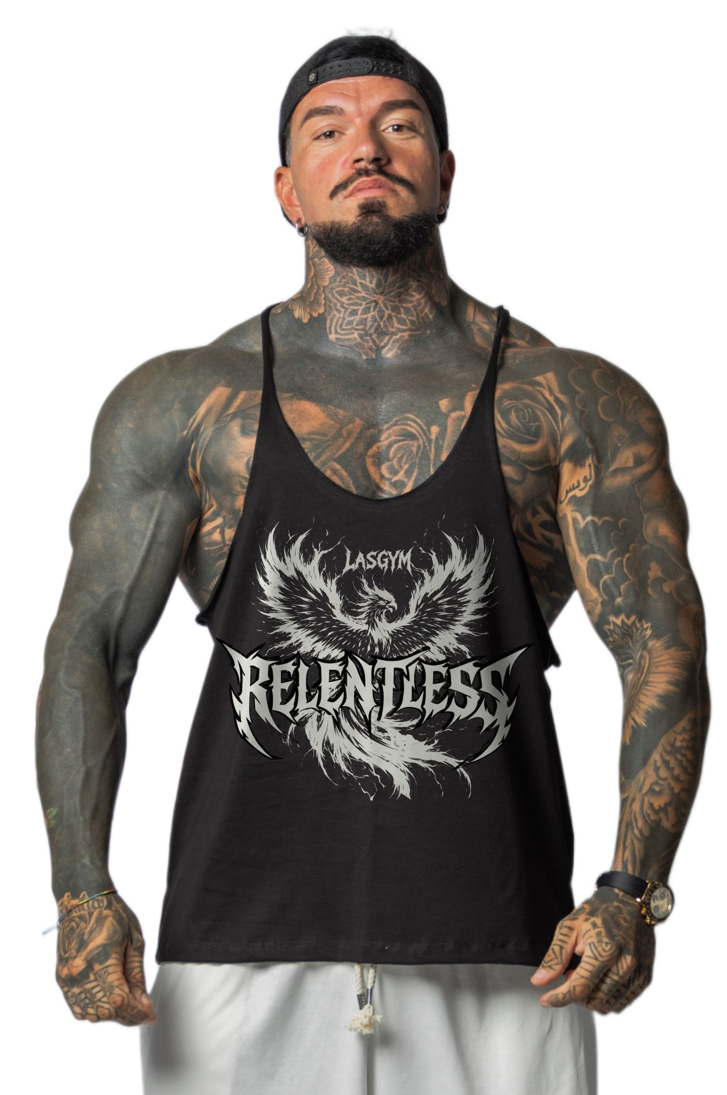 Camiseta sin mangas al atardecer