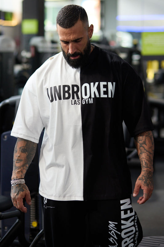 T-Shirts S.Over Black/White Unbroken