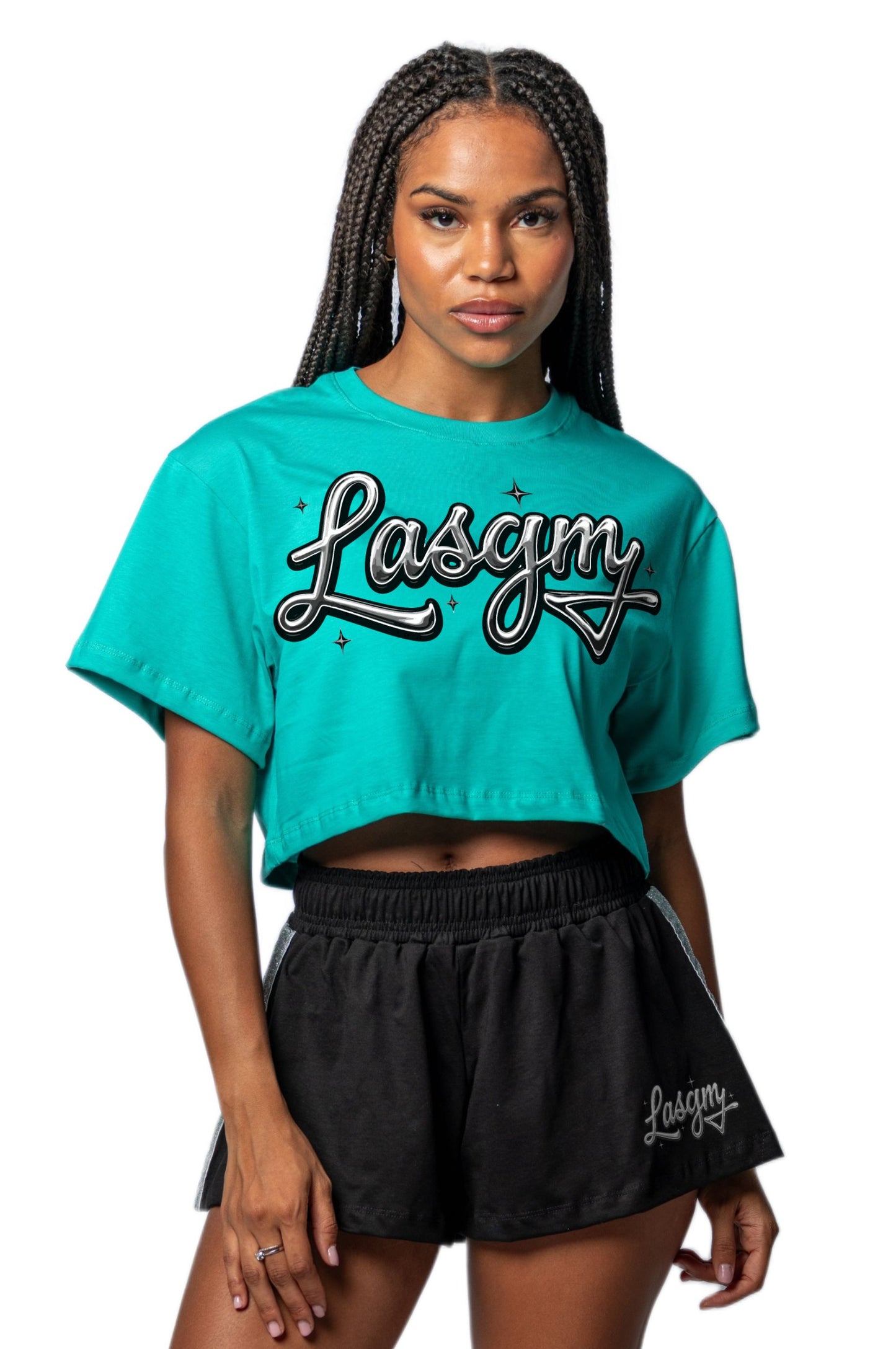 T-shirt Crop Lasgym Glossy