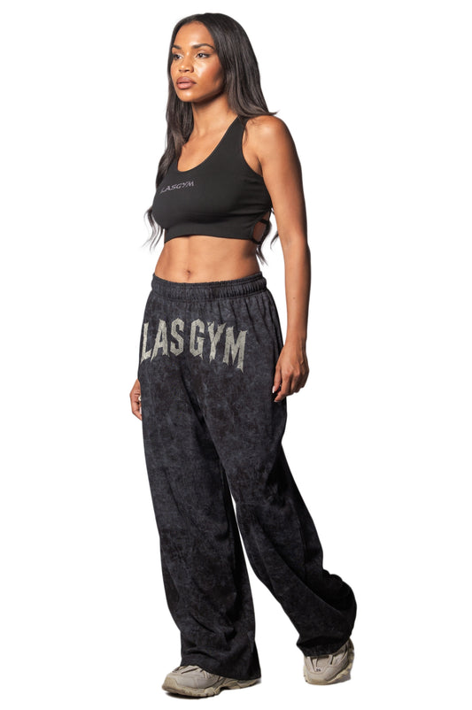 Pantalone Baggy Delavè Logo Front