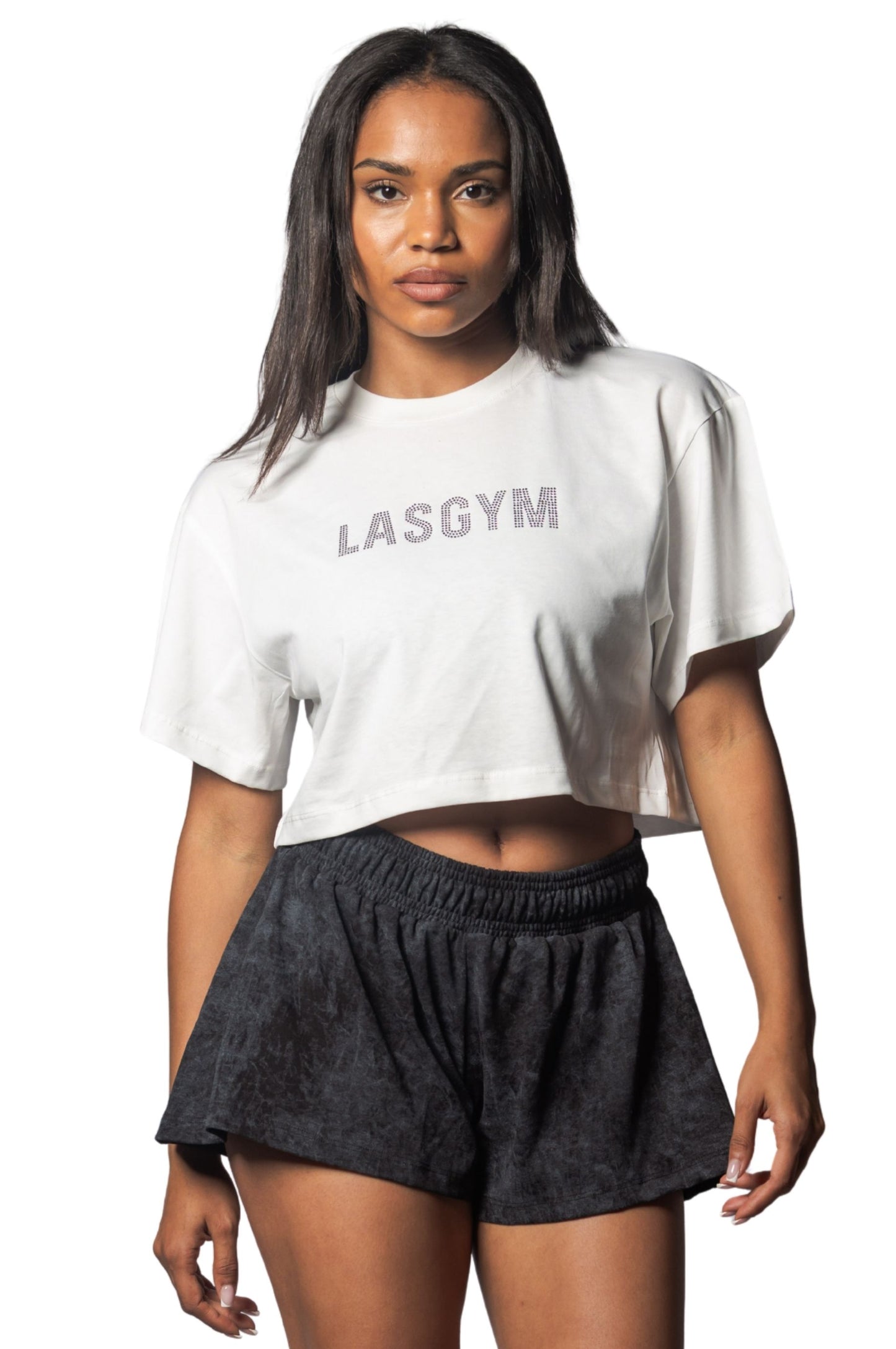 T-shirt Crop Lasgym Crystal Bianca