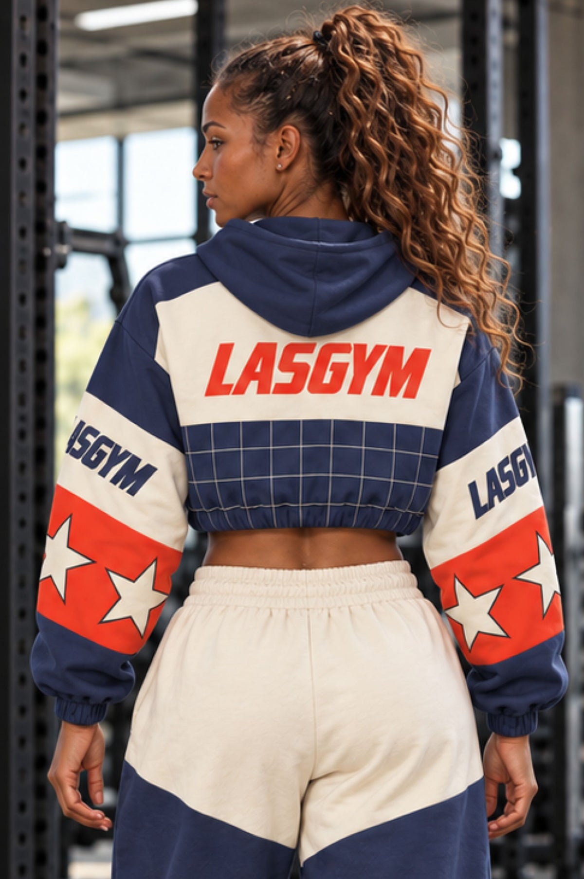 Relentless Metallic Oversized Cropped Hoodie