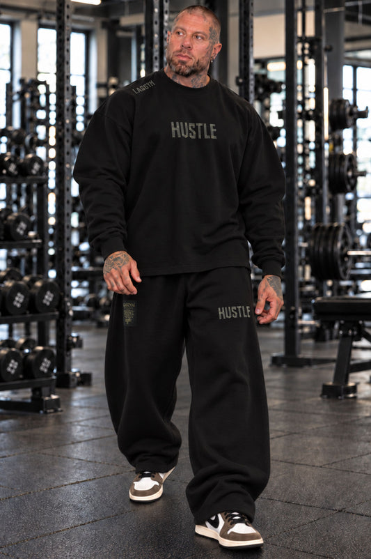 Long Sleeve Over Premium Hustle Tape BLk