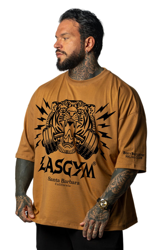 T-shirt S.Over Silverlake Man Black Cammello