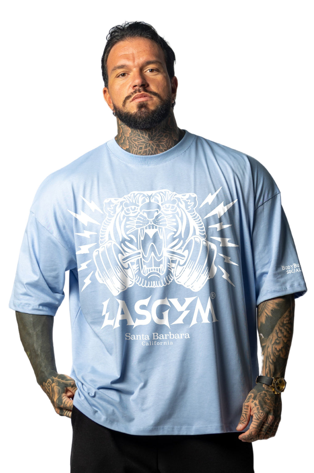 T-shirt S.Over Silverlake Man Celeste