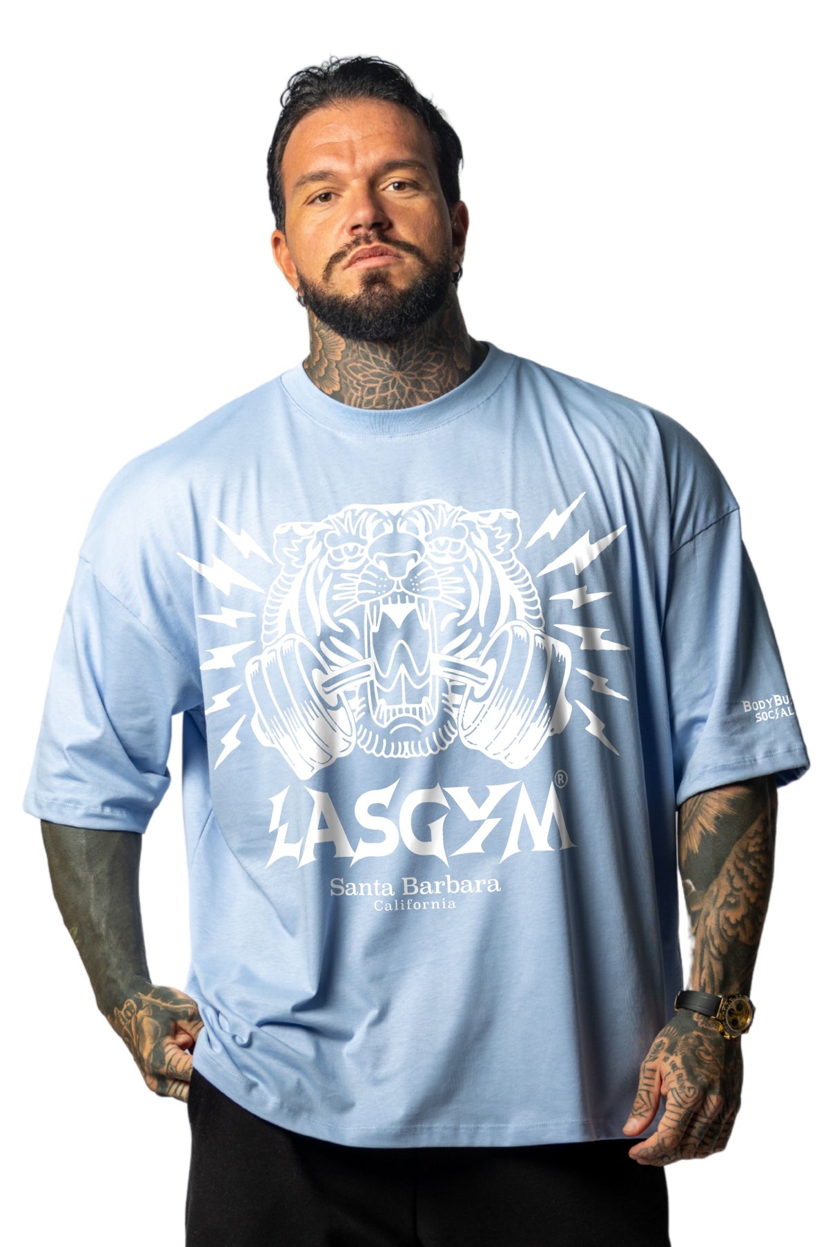 T-shirt S.Over Silverlake Man Celeste