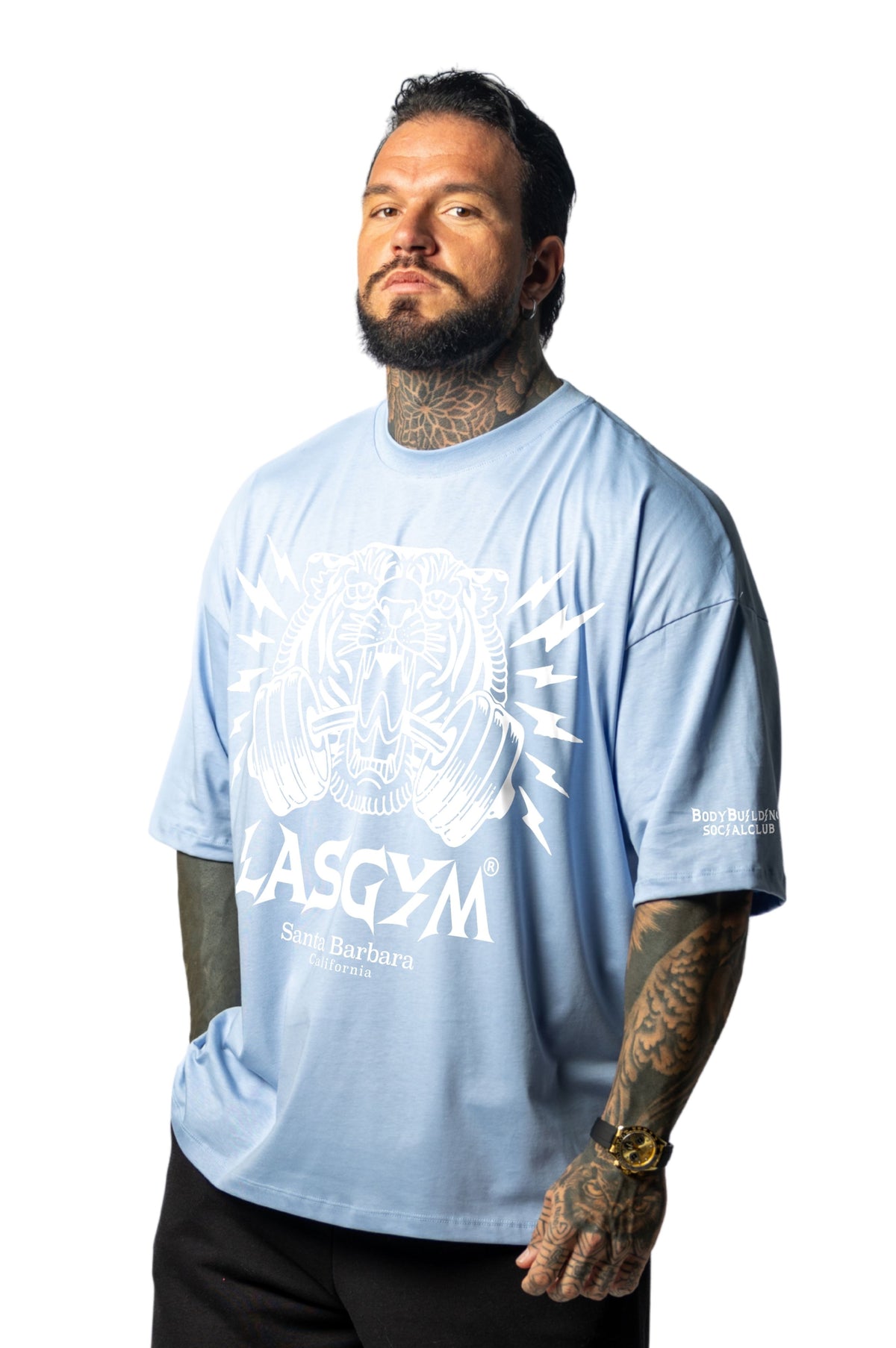 T-shirt S.Over Silverlake Man Celeste
