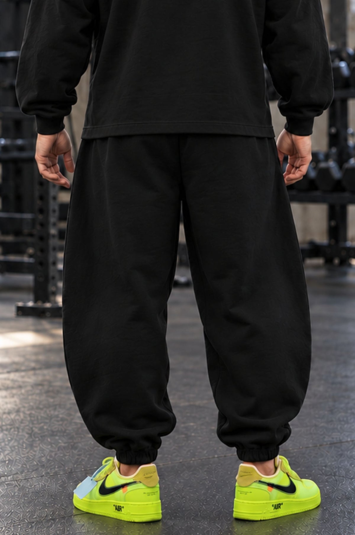 Pantalone Man Premium Lasgym Embroidery Blk