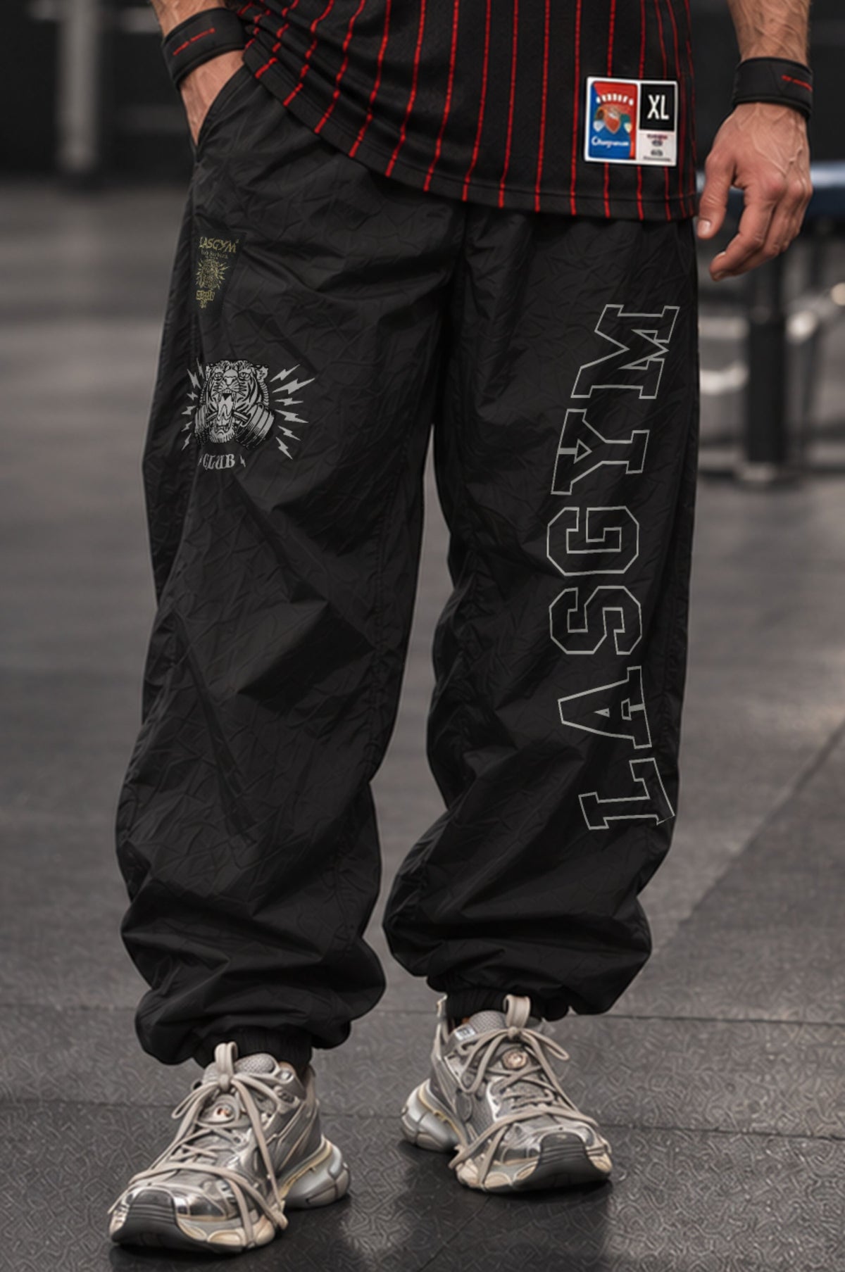 Pantalone Over Vintage College Black