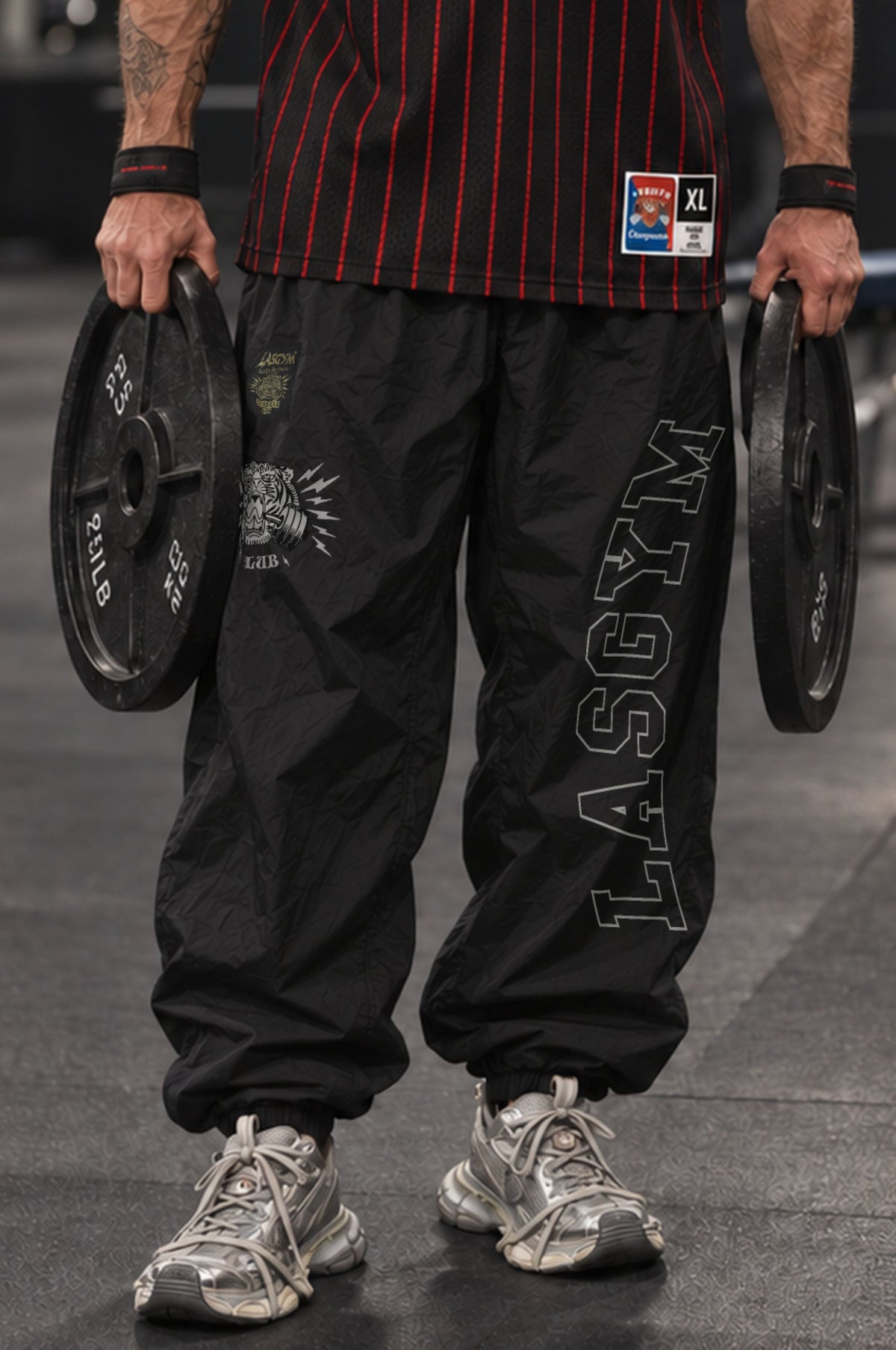 Pantalone Over Vintage College Black