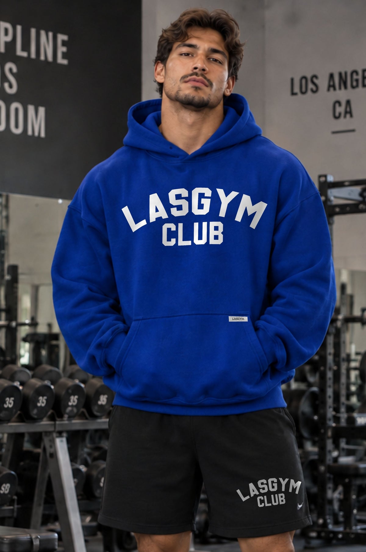 Felpa Cappuccio Lasgym Club Royale