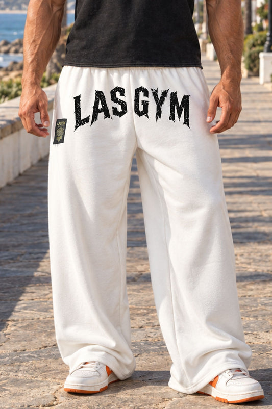 Pantalone Baggy Man Bianco Big Destroy