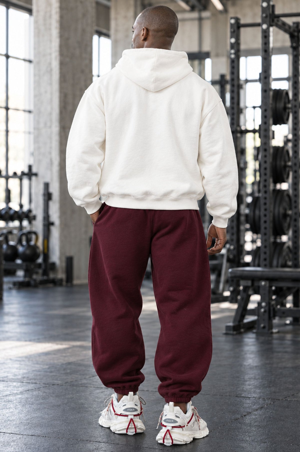 Felpa Cappuccio Over Premium Man Big Destroy Blk Ed