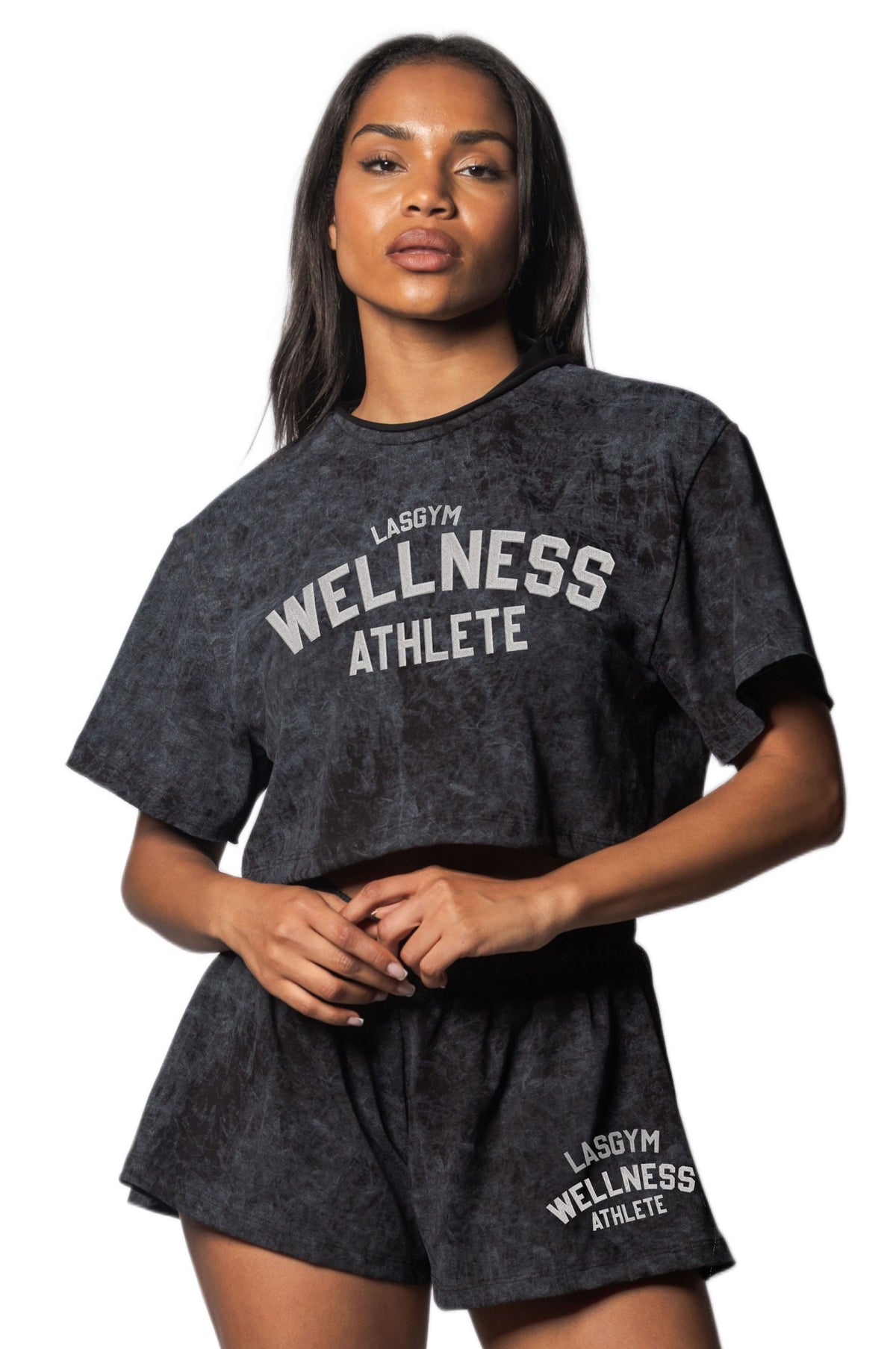 Washed-Effect Your Strong Black Shorts