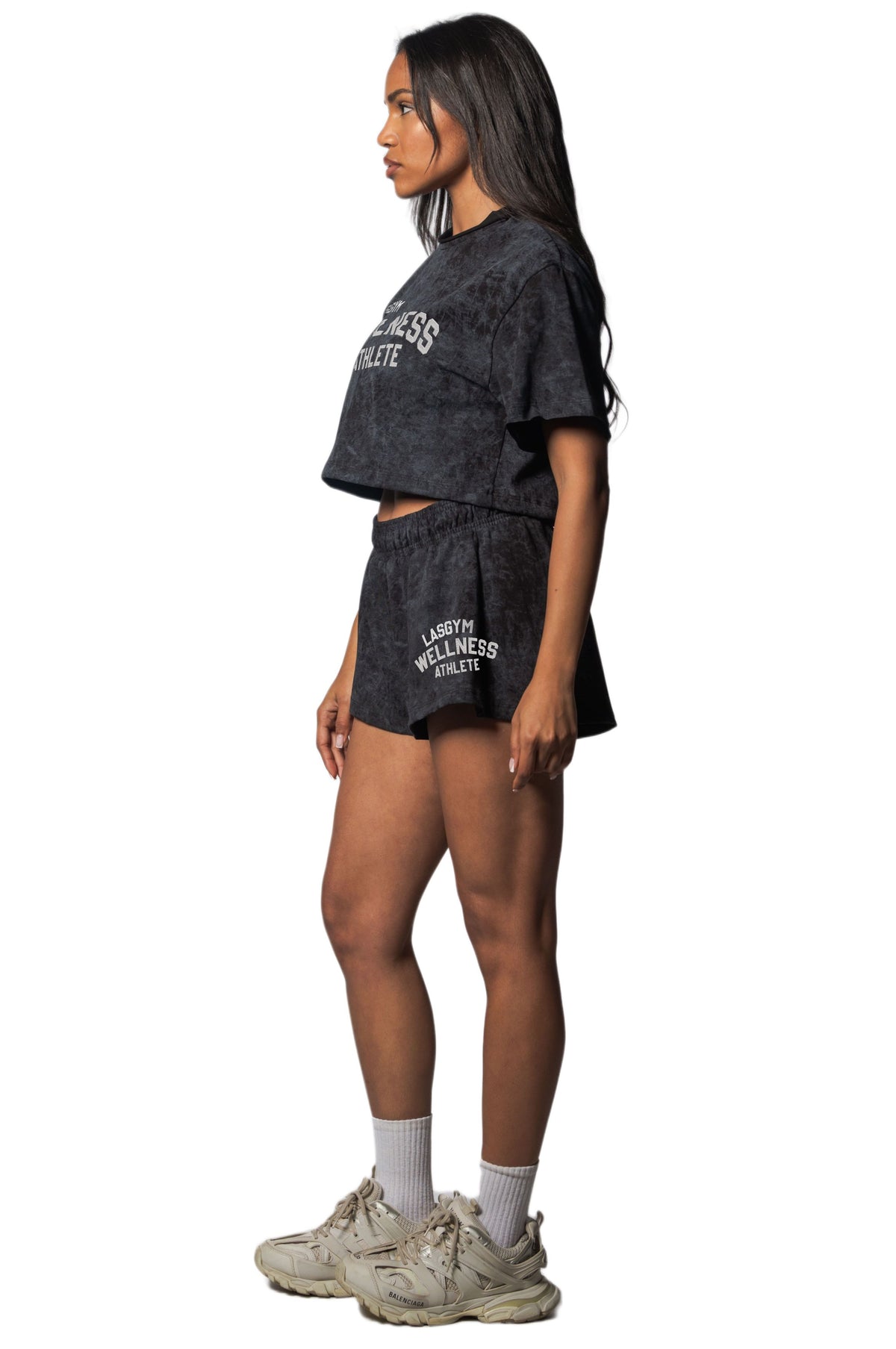 Washed-Effect Your Strong Black Shorts